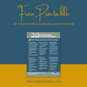 Free Printable: Gratitude Journal Prompts
