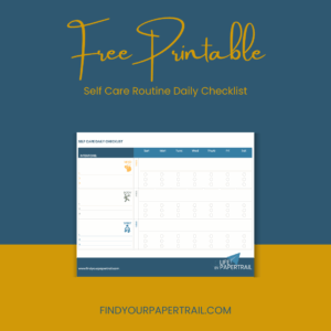 Free Printable: Self Care Routine Daily Checklist