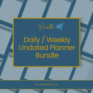 Daily / Weekly Undated Planner