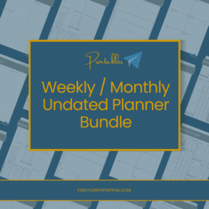 Weekly / Monthly Undated Planner Bundle